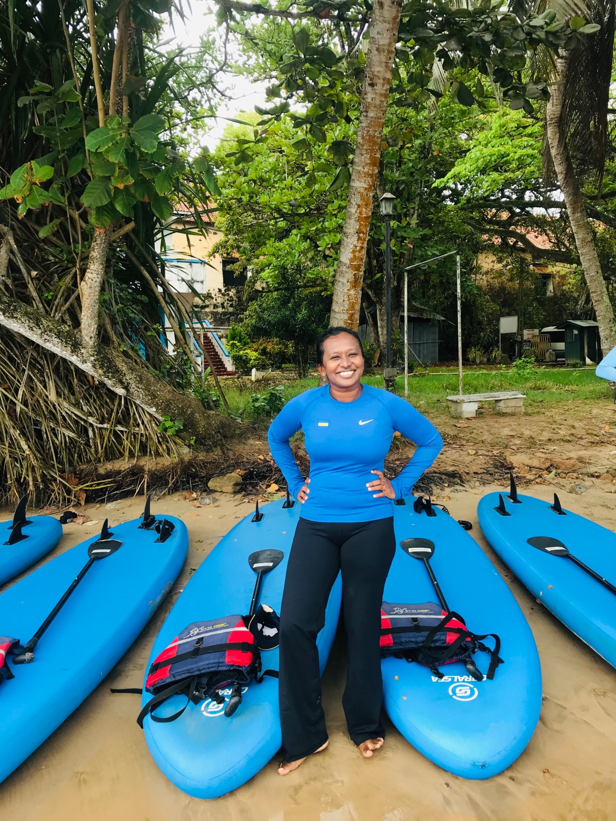 Ocean Paddle Boarding in rough sea – from Galle harbor to Jungle beach